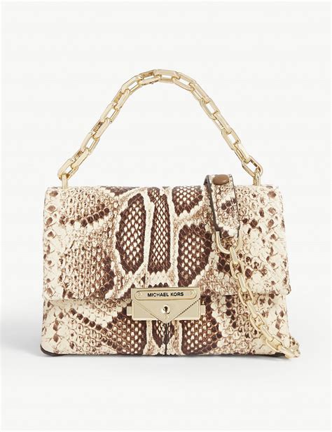 michael kors white snake bag|Michael Kors snake print handbags.